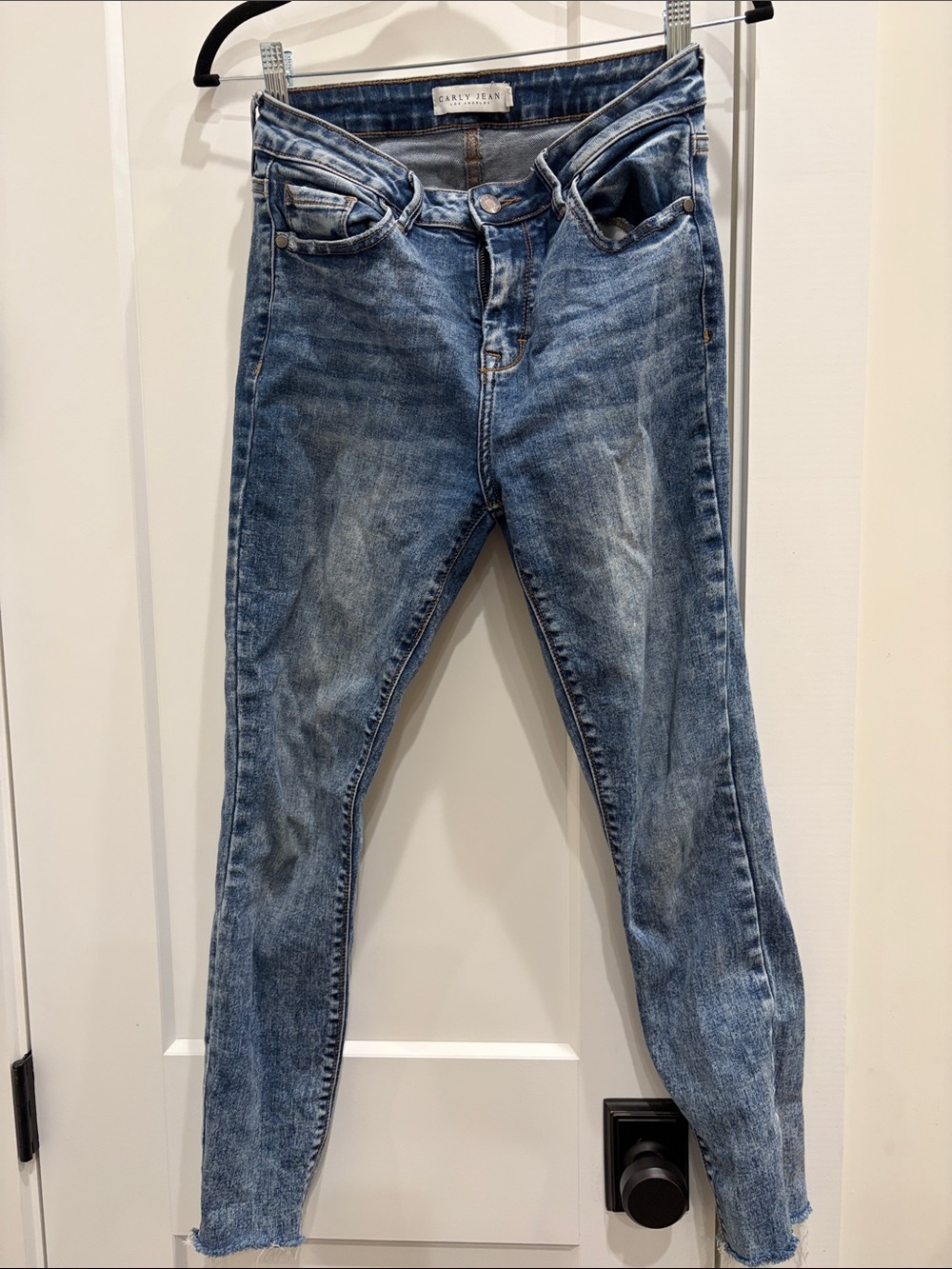 Carly Jean Los Angeles Medium Wash High-Rise Skinny Jeans
